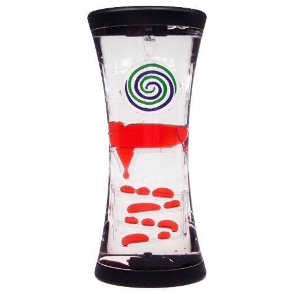 Novelty 4.75" Spinning Hypno Wheel Liquid Motion Bubbler Timer Toy
